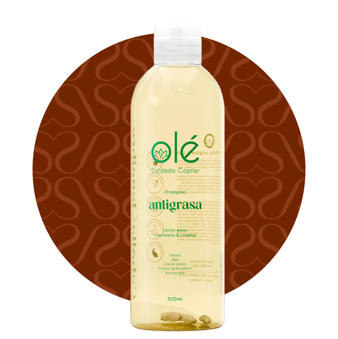 Shampoo antigrasa cebolla & jengibre - Olè