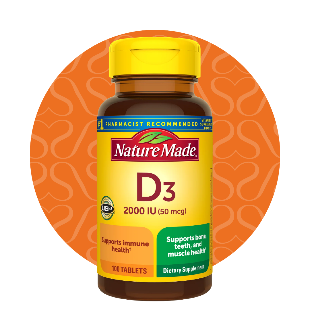 Vitamina D3 2000 IU (50 mcg)  100 Tabletas - Nature Made