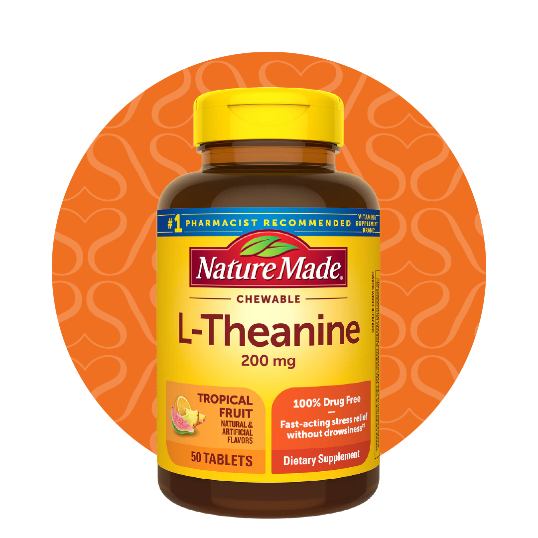 L-Theanine Chewable  200 mg 50 Tablets - Nature Made