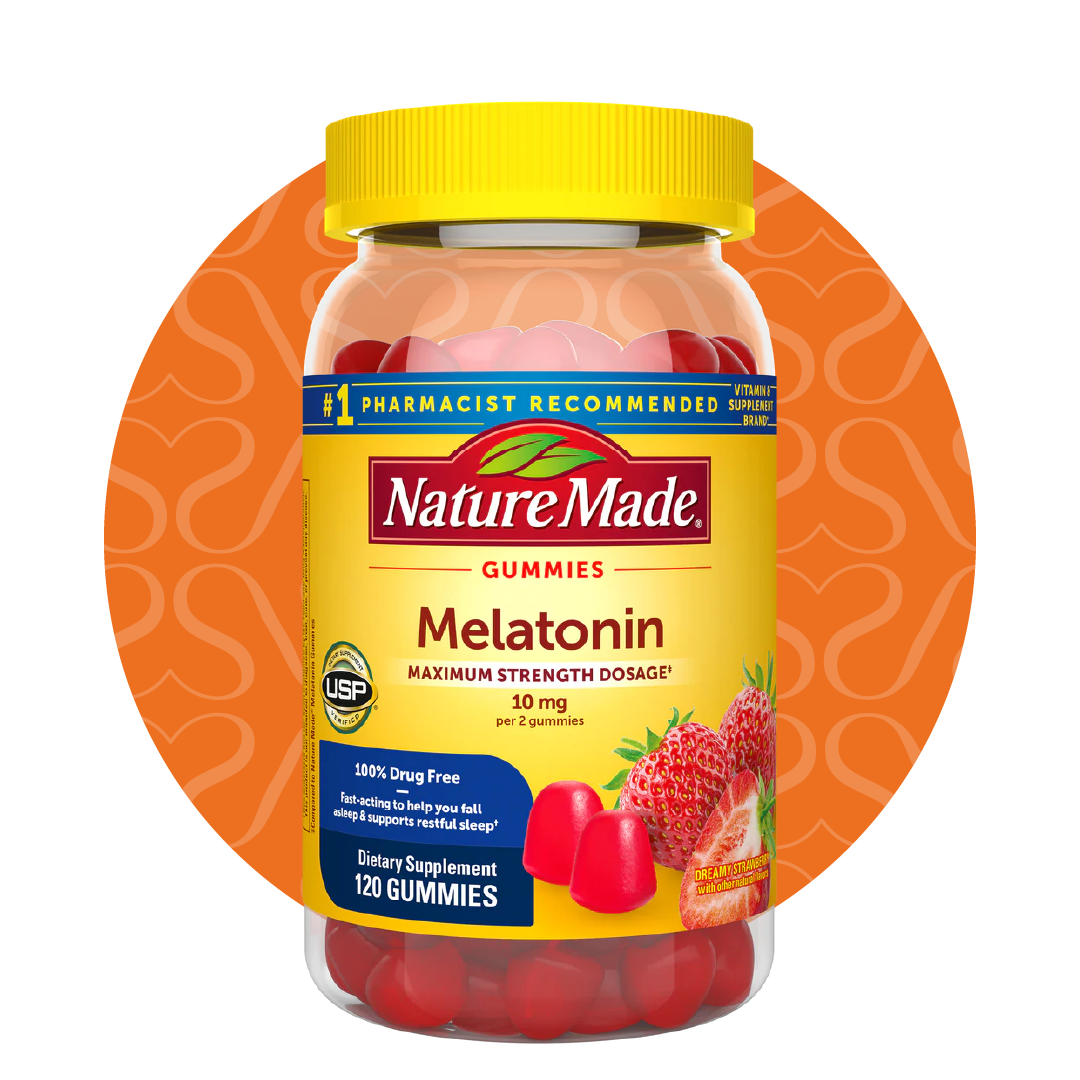 Melatonin Maximum Strength Dosage 10 mg 120 Gummies - Nature Made